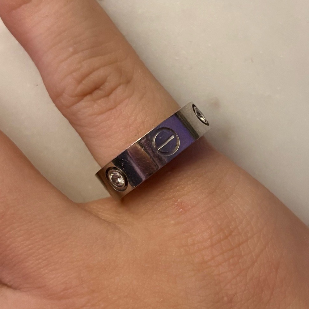 Silver Love Ring